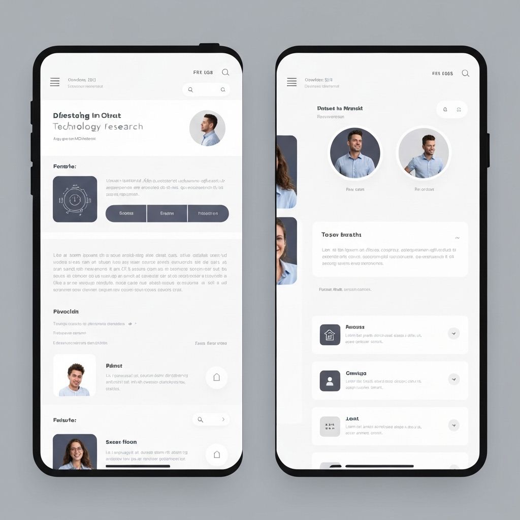 Adaptive User Interfaces project showing dynamic UI elements